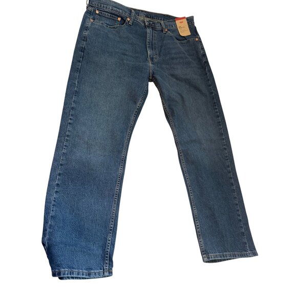 Levi's Other - Levis 505 Mens Regular Fit Stretch Jeans W38 L30 Straight Leg Classic Blue Denim